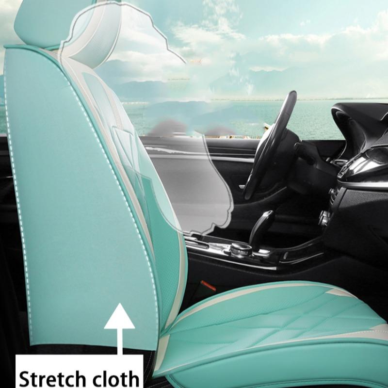Solid Color Car Seat Cover, Full Surround Car Seat Protector, Universal Car Seat Protective Cover, Car Interior Decoration Accessories for Women & Men