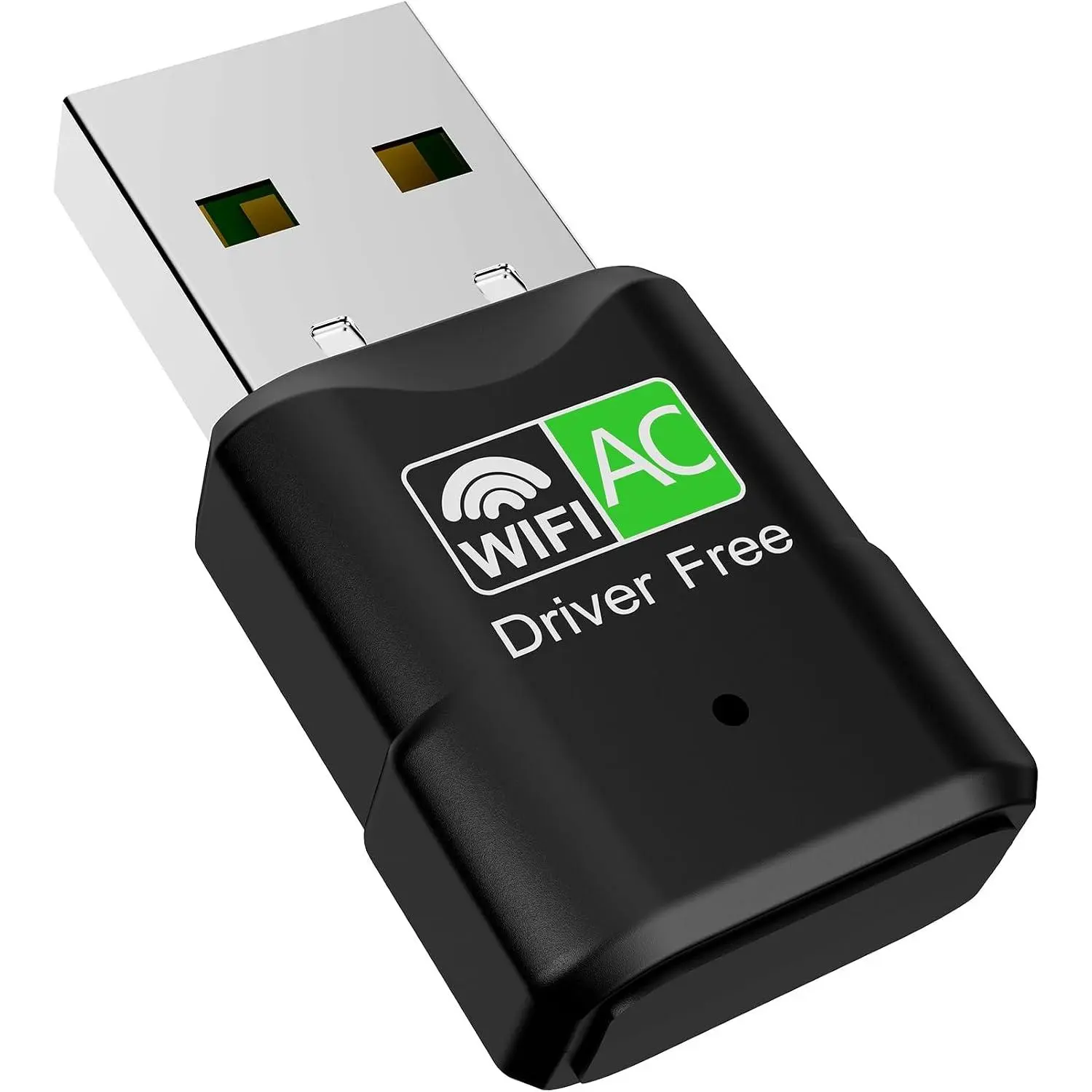 Dual-Band 600Mbps USB WiFi Adapter - Driver-Free USB Plug-In Dongle with Pre-Installed Drivers, Secure Encryption, 2.4G/5.8G Bands for Desktop PC/Laptop, Compatible with Windows 11/10/8/7/XP, Dual-Band Wifi