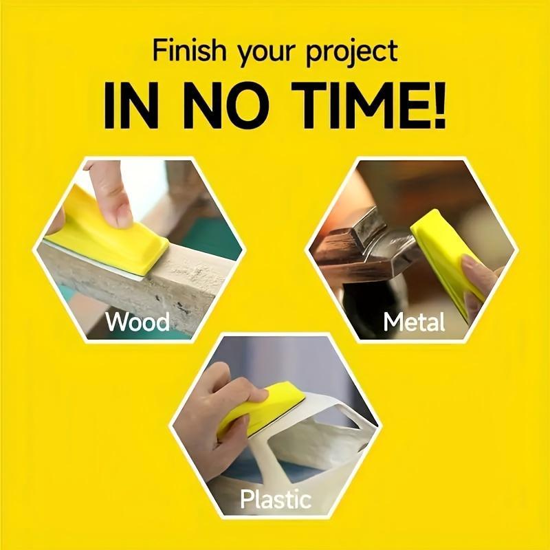 Mini Sander Kit, 51pcs/set Mini Sander & Sandpaper, Abrasive & Finishing Products for Small Projects, DIY Crafts, Wood Finishes, Small Space Polishes