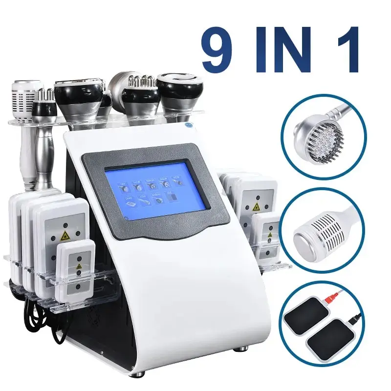 9 in 1 40K cavitation machine vacuum  ultrasonic beautiful equipment