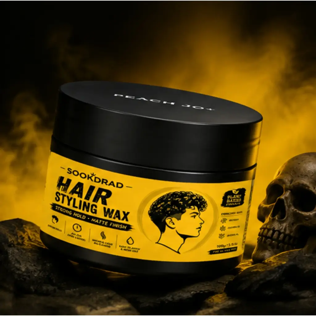 Hair Styling Wax, plant based formula, enriched with beeswax, castor oil, jojoba oil, strong hold, matte finish, all day long lasting, natural look no flaking, easy to apply and wash out, for all hair