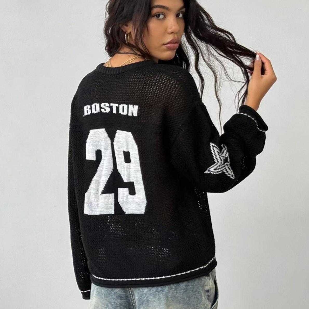 Y2k Sweater for Women & Men, Retro Streetwear Pullover, Unisex Knitwear Tops, Casual Knitted Sweater Ideal for Couple Matching Outfits