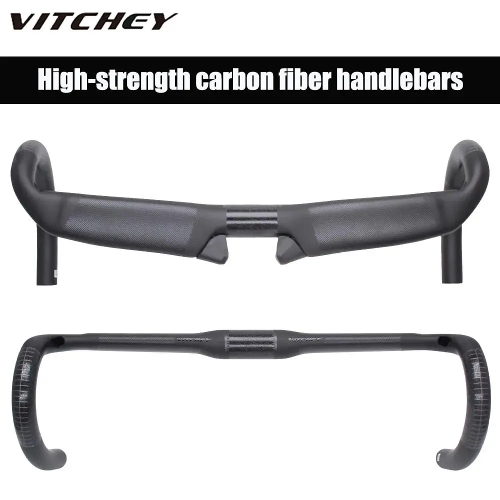 Vitchey Full Carbon Road Bike Internal Wiring Handlebar. Surface finish: matte diameter 31.8mm