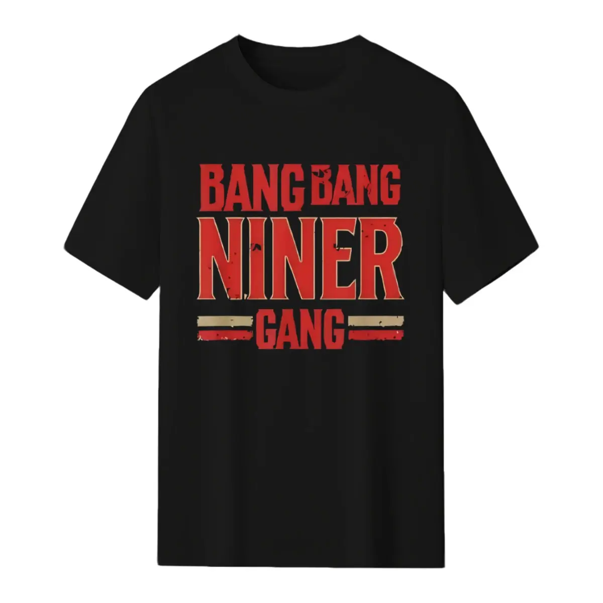Women's Cotton Short-Sleeve Niners Football Crew Essential Tee, Soft Comfy Streetwear for Die-Hard Fans
