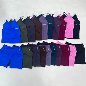 DFYNE Padded Tank + Breathable Nylon Yoga Shorts Set