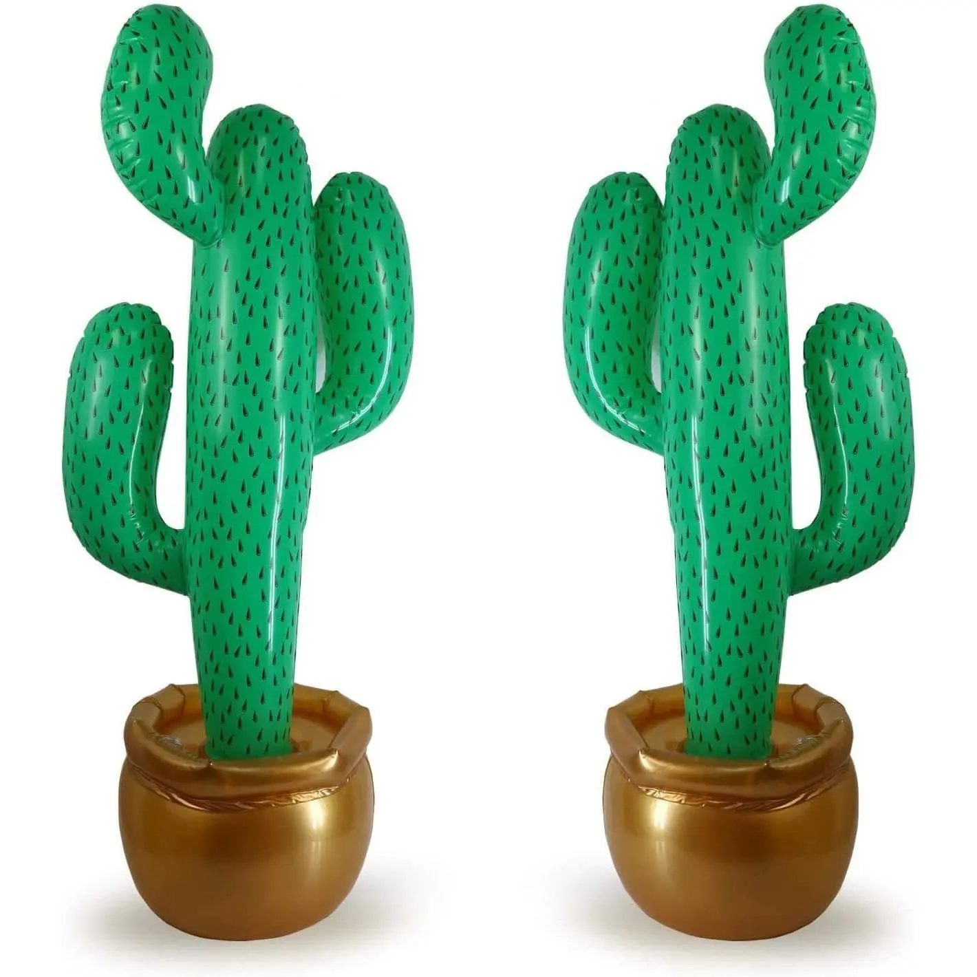 2 Pack Inflatable 36" Cactus Prop Décor for Mexicano Fiesta Theme Party Decorations, Cinco De Mayo Prop, Hawaiian Pool Party, Desert Western Cowboy Theme Party (36" - 2 Pack)