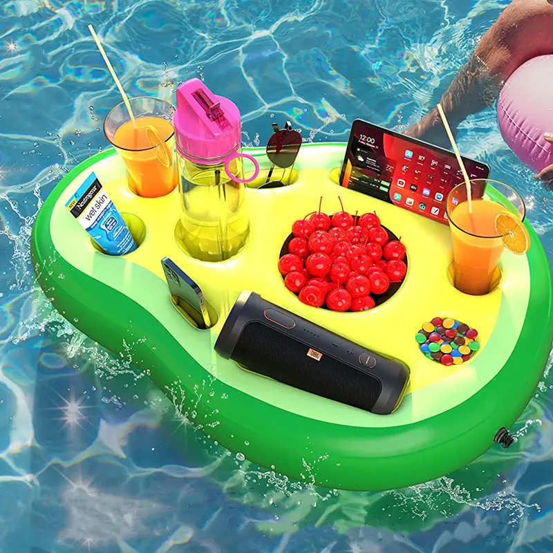 Inflatable floating chilled beverage holder, summer ice bar ice bucket, suitable for swimming pools, floating hut bars, adult hot tub beverage holders, inflatable pool accessories, Inflatable Pool Floaters