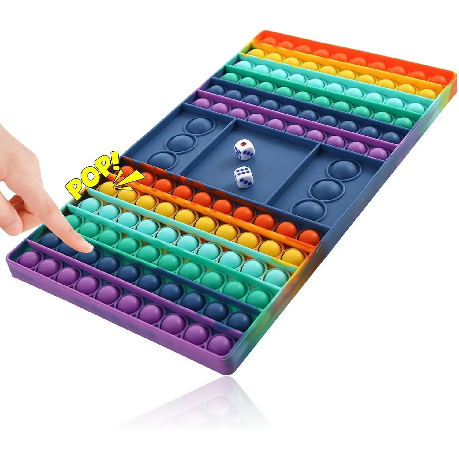 Sensory Fidget Toy, Pop Board Math Games for Kids Family Games Multiplication Game, Stress Relief Toys Learning for Girls Boys with Autism Gifts for Grandkidsfidget toys