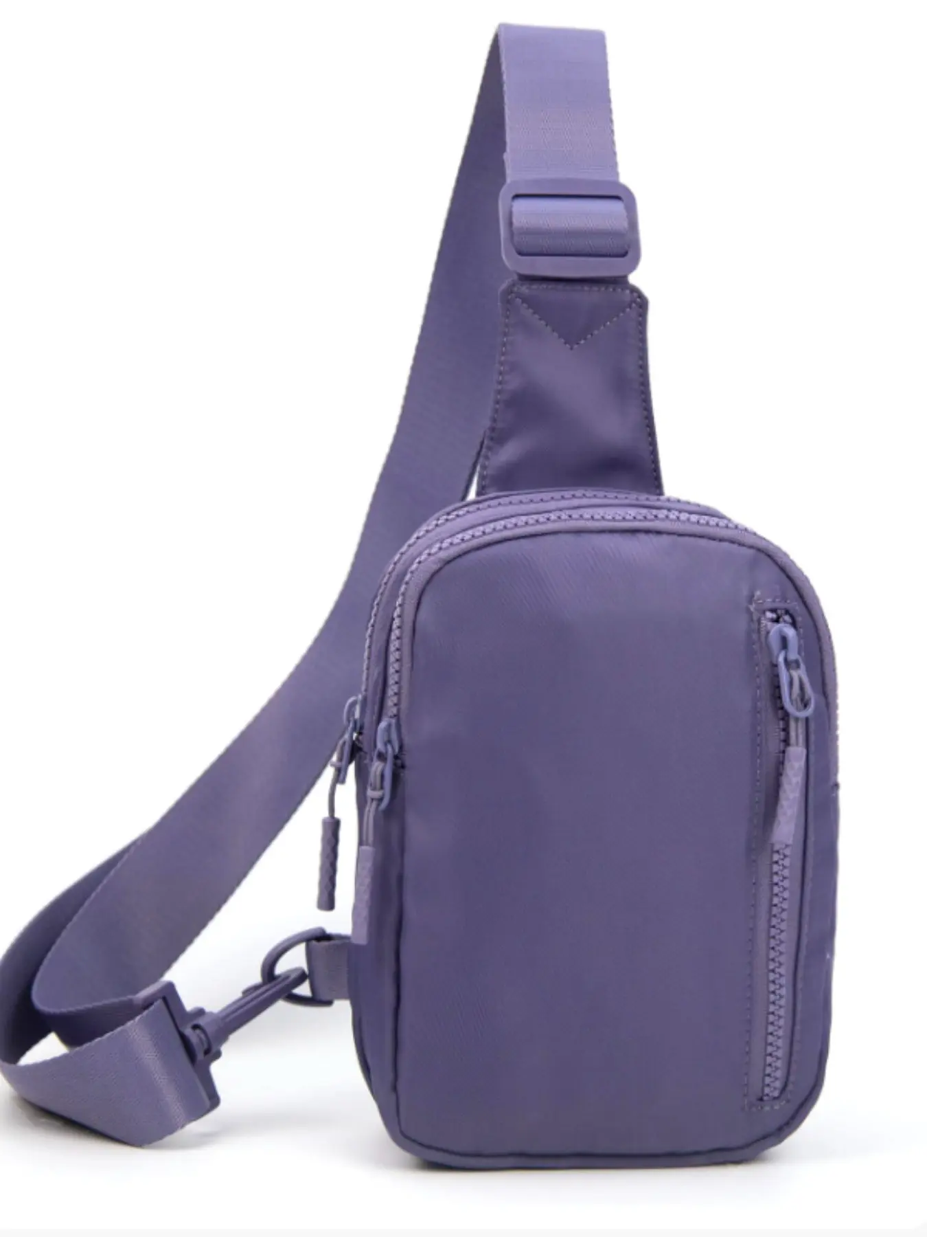 Unisex Casual Sporty  Solid Color Sling Bag, Lightweight Minimalist Zipper Sling Bag, Fashionable Versatile Chest Bag for Daily Life for Women & Men