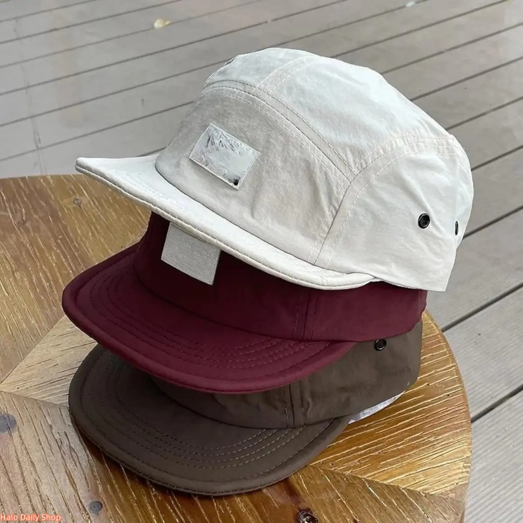 Unisex 5-Panel Short Brim Summer Cap, a Quick-Dry and Lightweight Hat with an Adjustable Fit for Outdoor Sports, Running, and Hiking, Quick-Dry Poly, Running/Hiking, Unisex Wear
