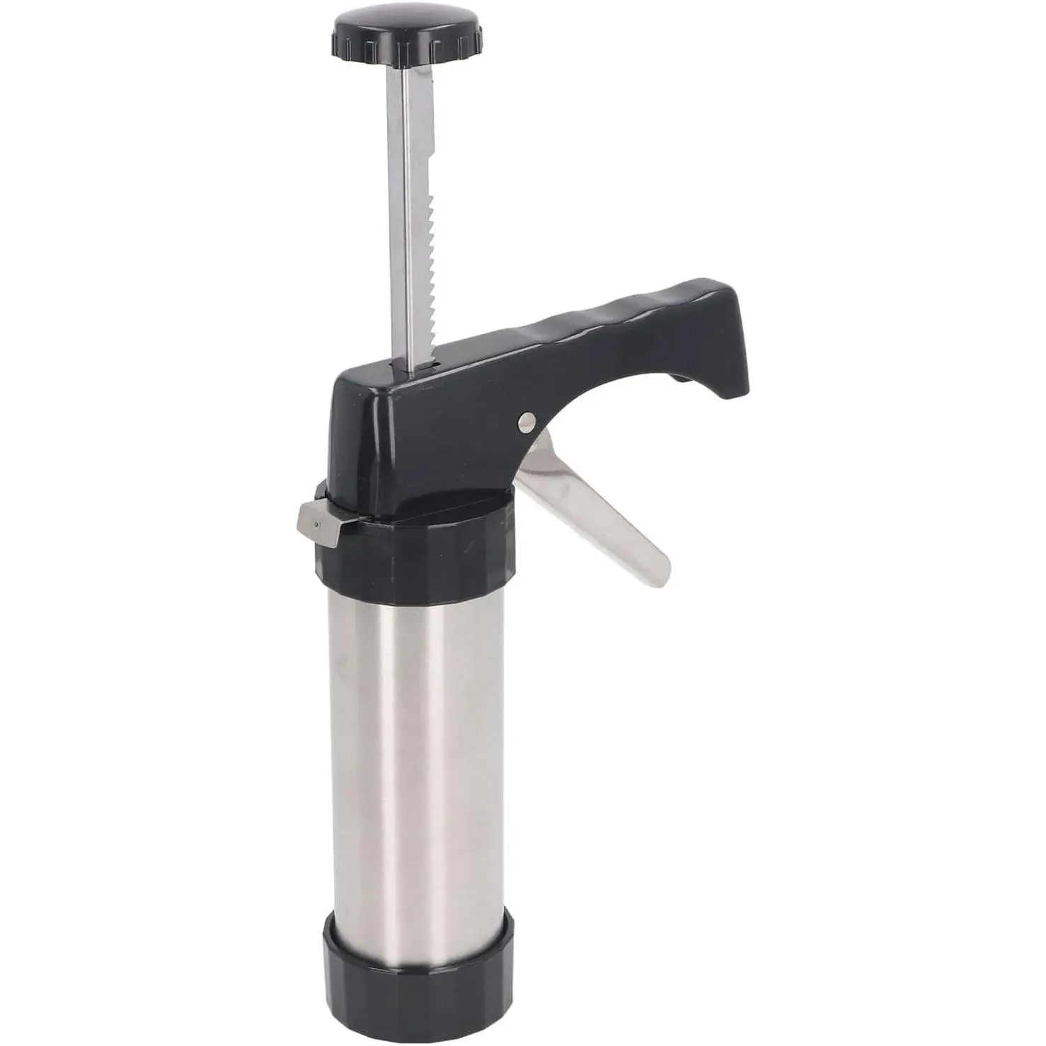 Stainless Steel Cookie Press Kit, Cake Dessert Maker for Baking, Homemade Biscuit Tool for Family Parties, 21.6x5.8cm
