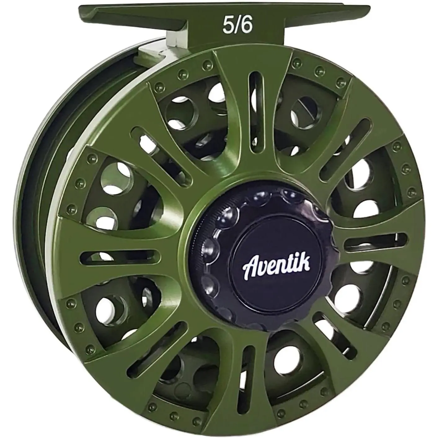 HVCE Graphite Fly Reel Center Drag System Classic III Graphite 3/4, 5/6, 7/8wt Large Arbor Freshwater Fly Fishing Reels