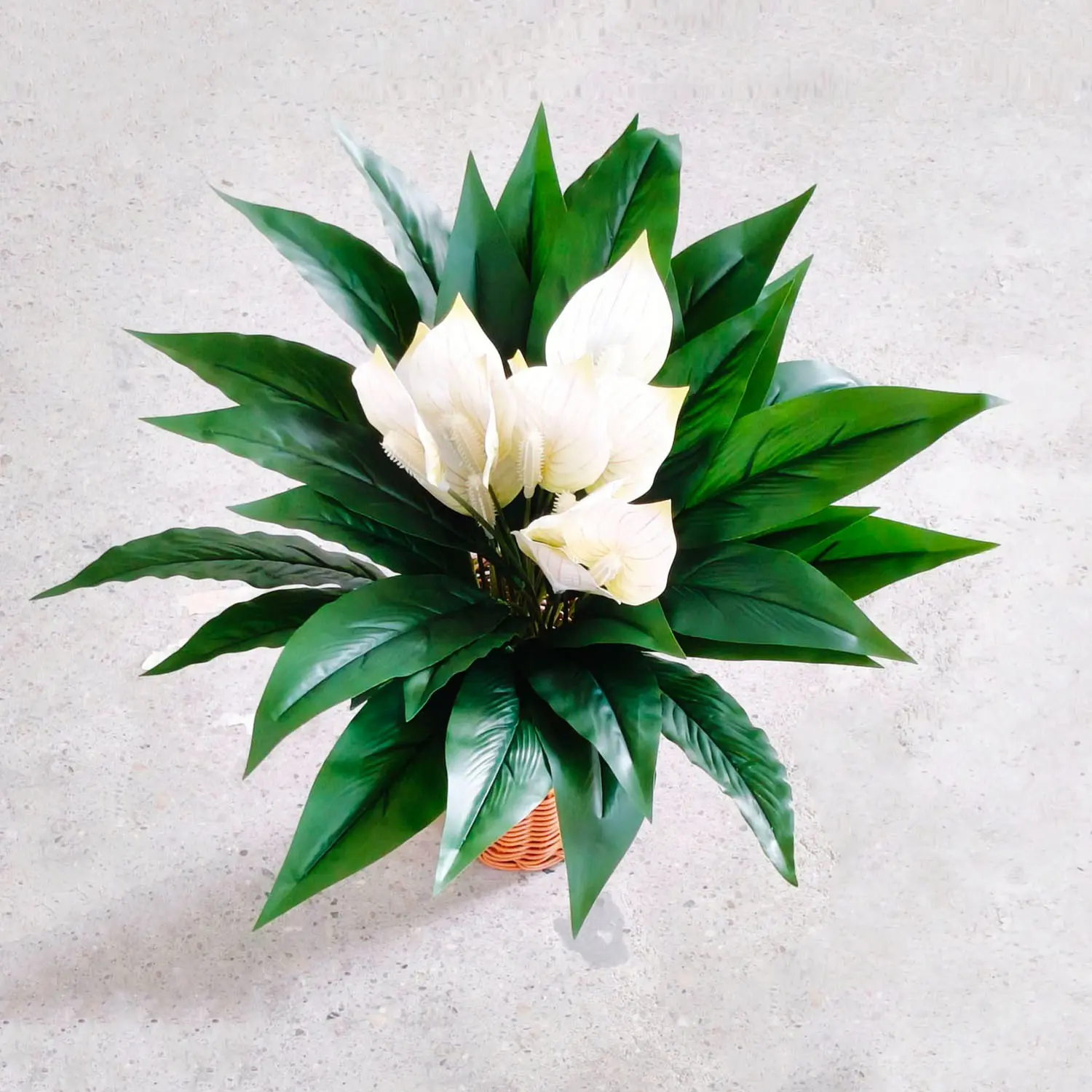 5Pcs Large Outdoor Artificial Green Plant Sets, Rain Resistant Faux Tropical Flowers & Grass, Indoor Outdoor Use, Decor For Home Garden, Wedding, Hotel & Office, Photography Backdrop, Christmas Thanksgiving Halloween All Season Decor