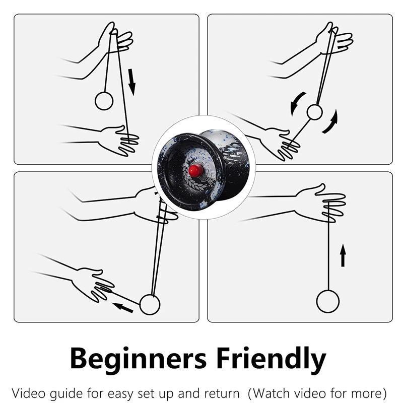 Competition Edition Magic Yoyo Aluminum Alloy Professional yo-yo Best Unresponsive Metal Yoyo Classic Toys for Kid Yo yo Factory