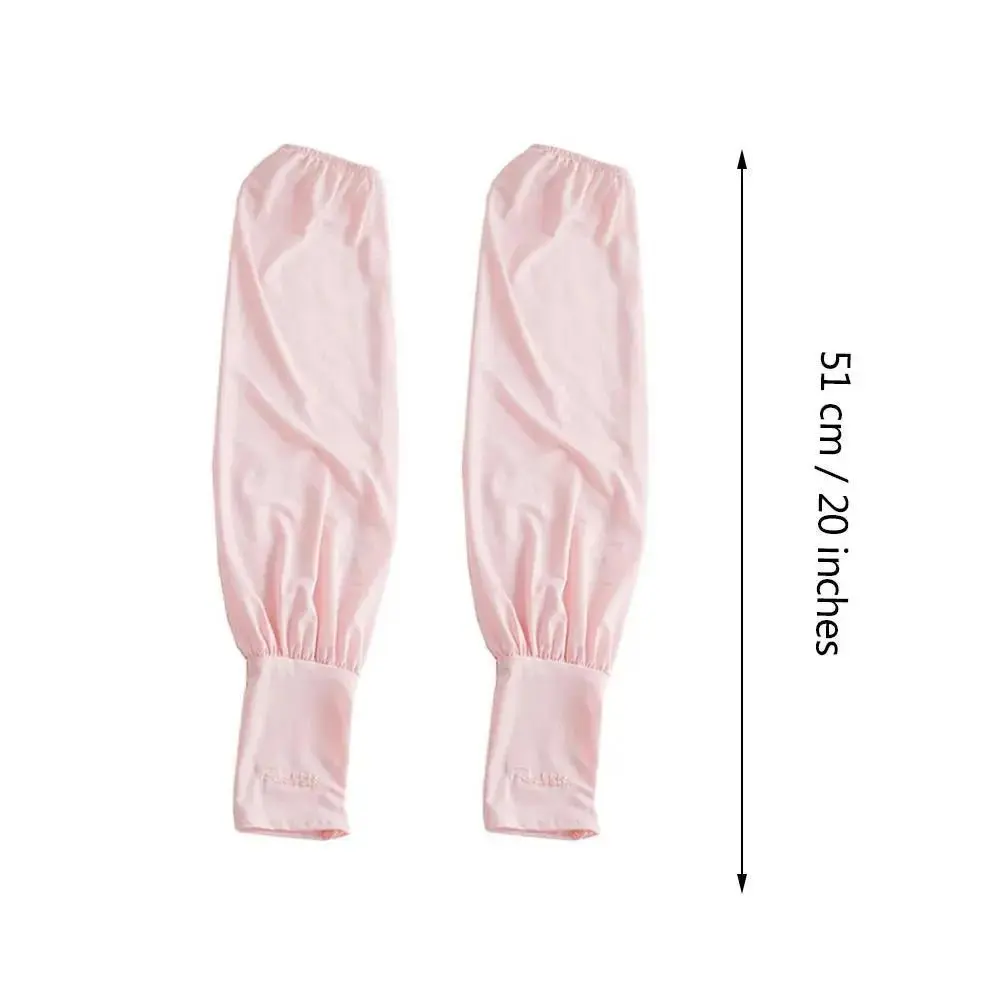 Summer Loose Sunscreen Driving Ice Silk Sleeve Female Long Length UV Protection Arm Arm Glove Sleeves Super Soft Breathable