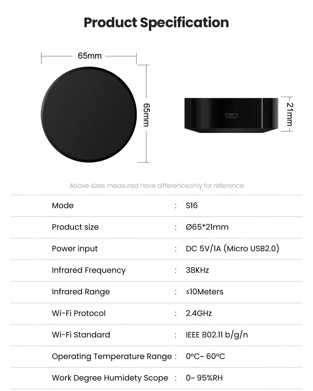 WiFi IR Remote Control Smart Home Infrared Controller for Air Conditioner ALL TV Support Alexa Google Home