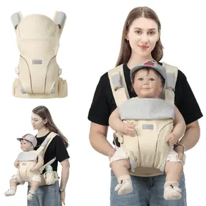 Beibao Baby Carrier Newborn to Toddler, Lightweight Ergonomic 7-44 lbs Newborn Carrier with Head Support, Easy to Wear Hands Free Infant Carrier for 0-36 Months