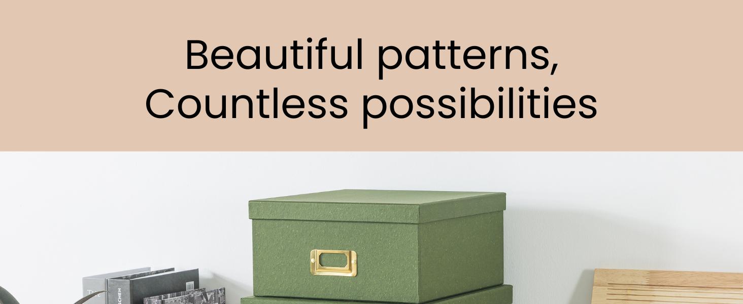 Decorative Oblong Cardboard Storage Boxes with Lids, Set of 2 Floral Paperboard Keepsake Memory Boxes, Oval Nesting Storage for Gifts and Home Décor (Floral Elegance)