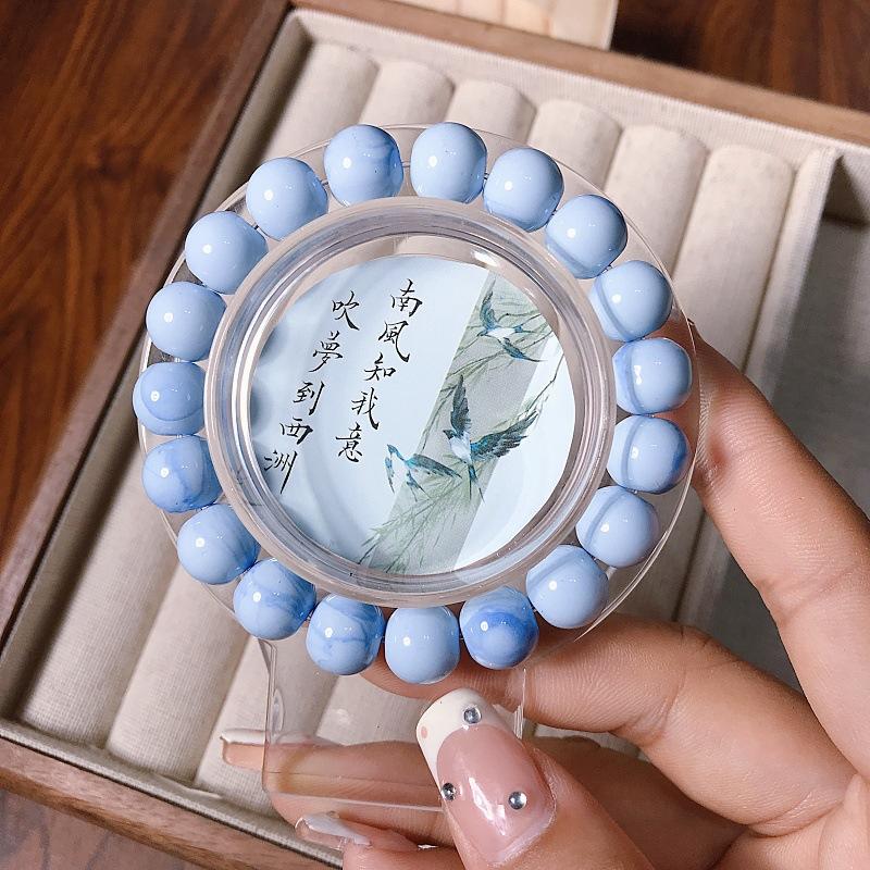 New Chinese-style ceramic bracelet for women: A unique, versatile and high-end ceramic bracelet accessory for summer
