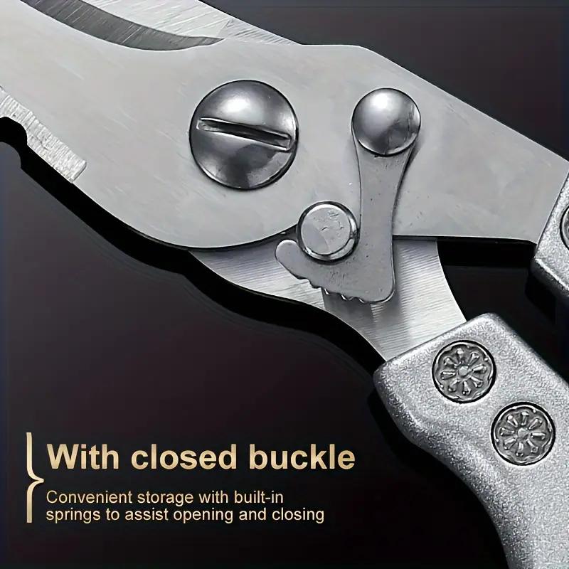 Professional Chef Knife Set - Handcrafted with Ergonomic Handle and Hammer-Finish Blade - Super Sharp Bone Cutting Knife, Butcher Knife, Fish Knife, Bread Knife, Hatchet, Kitchen Scissors - Perfect for Home Use, Mother's Gift Meat Dragon 7Pcs