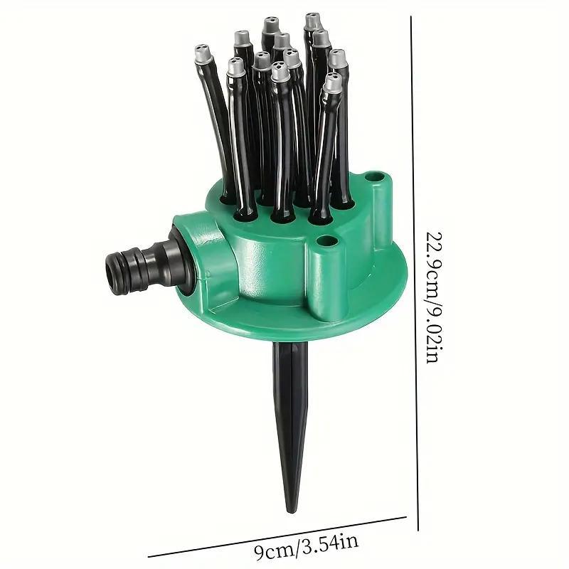360 Degree Automatic Multi-head Watering Sprayer Nozzle, Garden Sprinkler Head, Yard Watering Device, Watering Equipment for Garden, Modern Garden Water Hose, Automatic Plants Watering, Garden Accessories