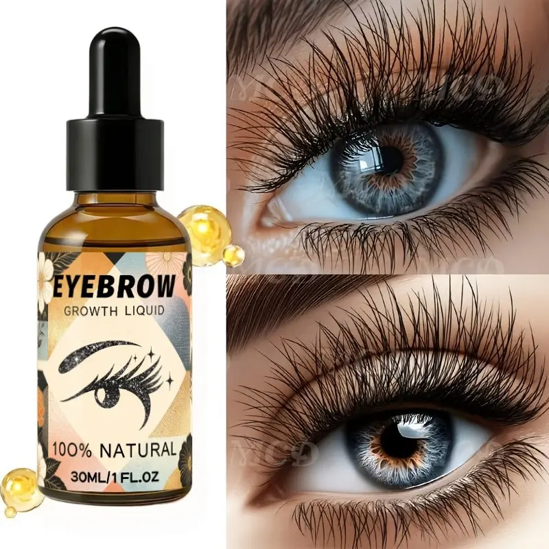 Lash Care Essence 30ML, Eyelash Growth Serum, Eyelash Enhancing Serum, Gentle Formula, Rich in Castor Oil & Ginseng, Nourishes Lashes & Brows, Non-Sticky, Eye-Friendly, Single Pack