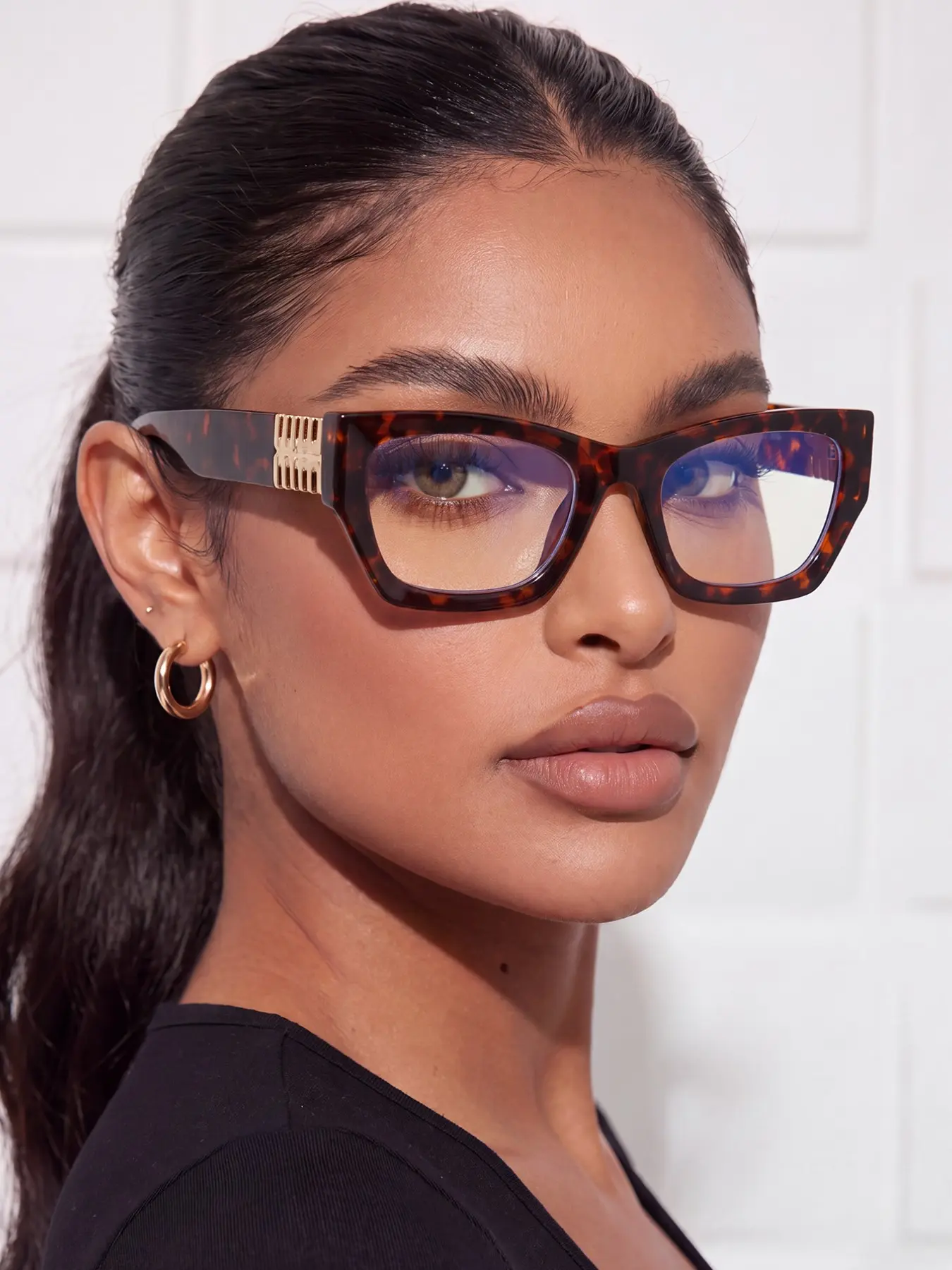 Unisex Square Frame Fashion Glasses, Trendy Unisex Prescription-Free Eyewear, Suitable for All Face Types, Daily Office Use, Street Photography Accessory