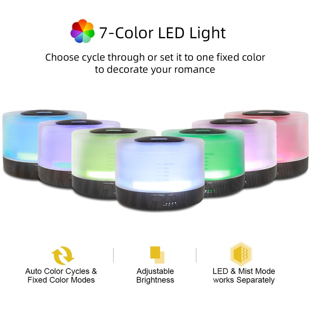 Oil Diffuser Relaxing Aromatherapy, Air Humidifier Air Humidification, Mood Lighting & Auto-Off (6 Oils Included)Smart Aromatherapy Diffuser Fragrance Diffuser humidifier home Drop Ultrasonic Diffuser operation stress relief timer setting cool mist crack