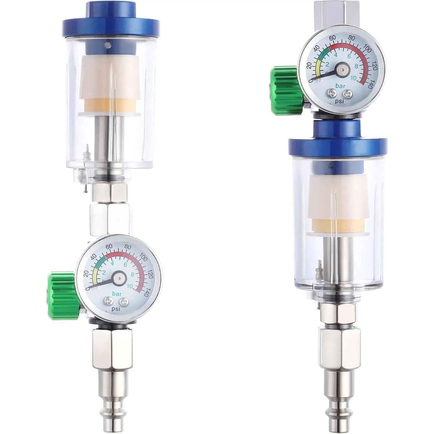 Oil Water Separator, Air Filter with  Gauge,  Regulator for Air  , G1/4" Inlet and Outlet