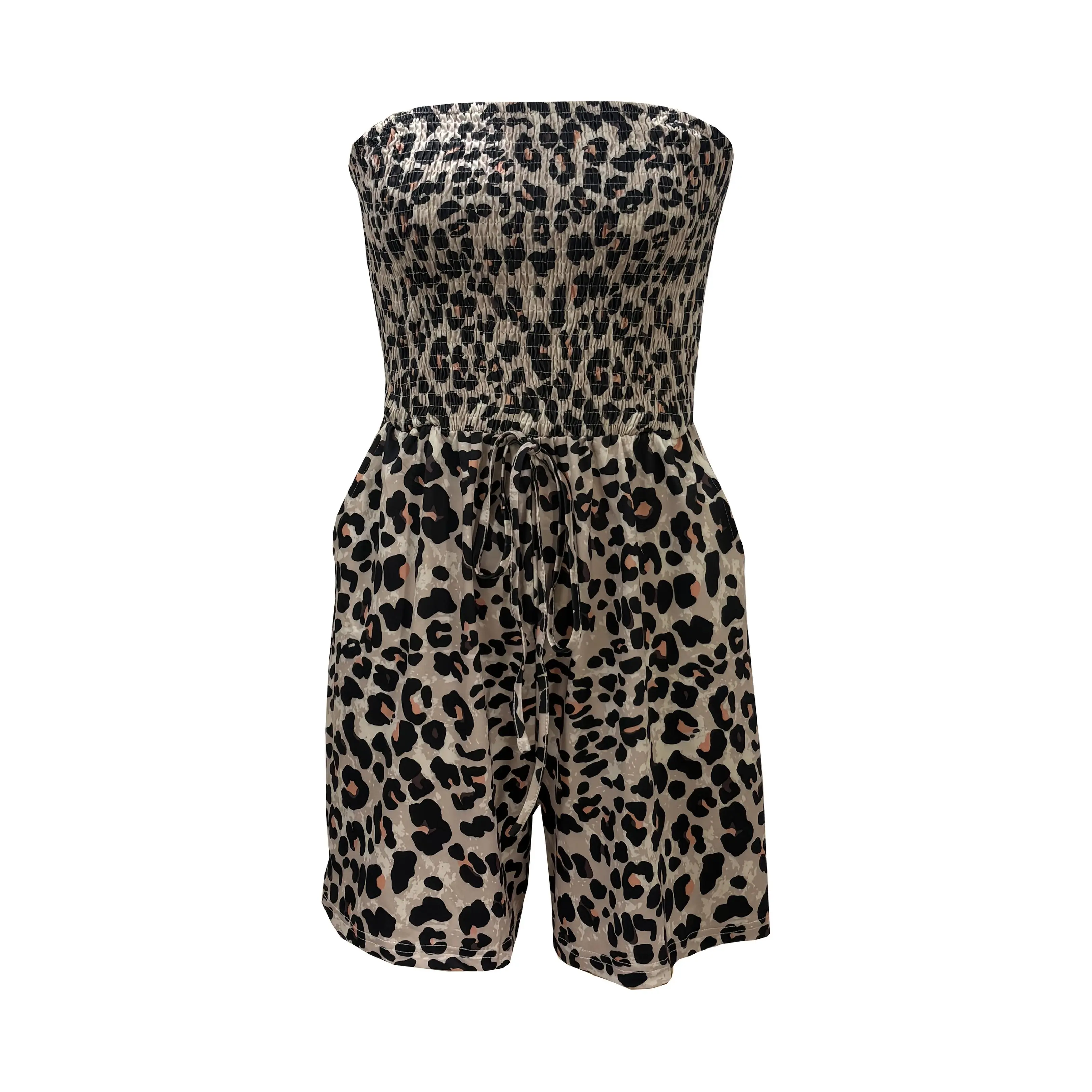 Women'S Fashion Strapless Jumpsuit Shorts