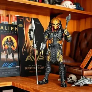 3 Types NECA Aliens AVP Celtic Predator Scar Masked Scar Predator PVC Action Figure Collectible Model Toy Gifts