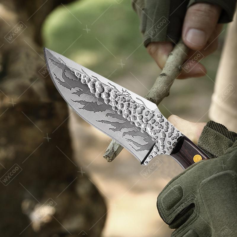 Portable Stainless Steel Boning Knife Meat Cleaver Multi-purpose Vegetable Chopper Fruit Paring Knives For Outdoor Camping BBQ