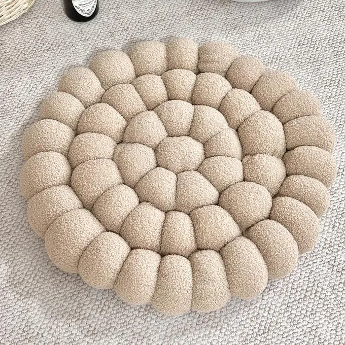 2025 new solid color household handmade bay window mat futon tatami seat cushion sofa office backrest bed cushion
