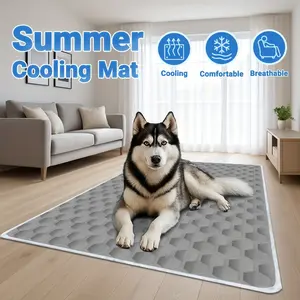 [Ice New Upgrade] Summer oversized pet dog and cat cooling pad, sweat-absorbing fabric | breathable mesh bed | durable polyester fiber - keep your cat and dog cool and comfortable all summer, suitable for small, medium and large pets