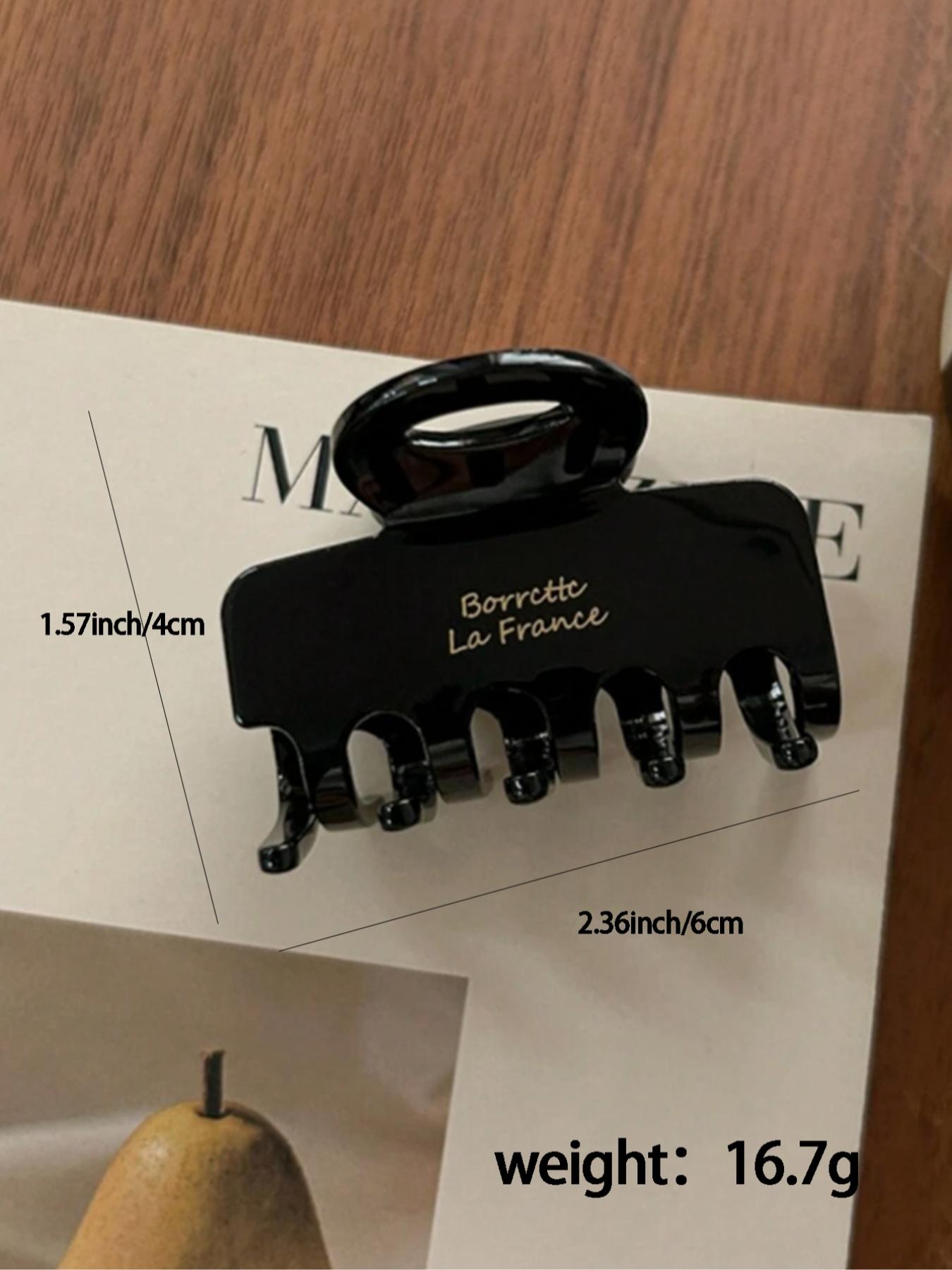 Vintage Solid Color Hawksbill Print Hair Claw Clip Versatile Hair Accessories for Women Minimalist Headwear Suitable for Thick Hair Fashion Hair Clips for Party Daily Clothing Decor