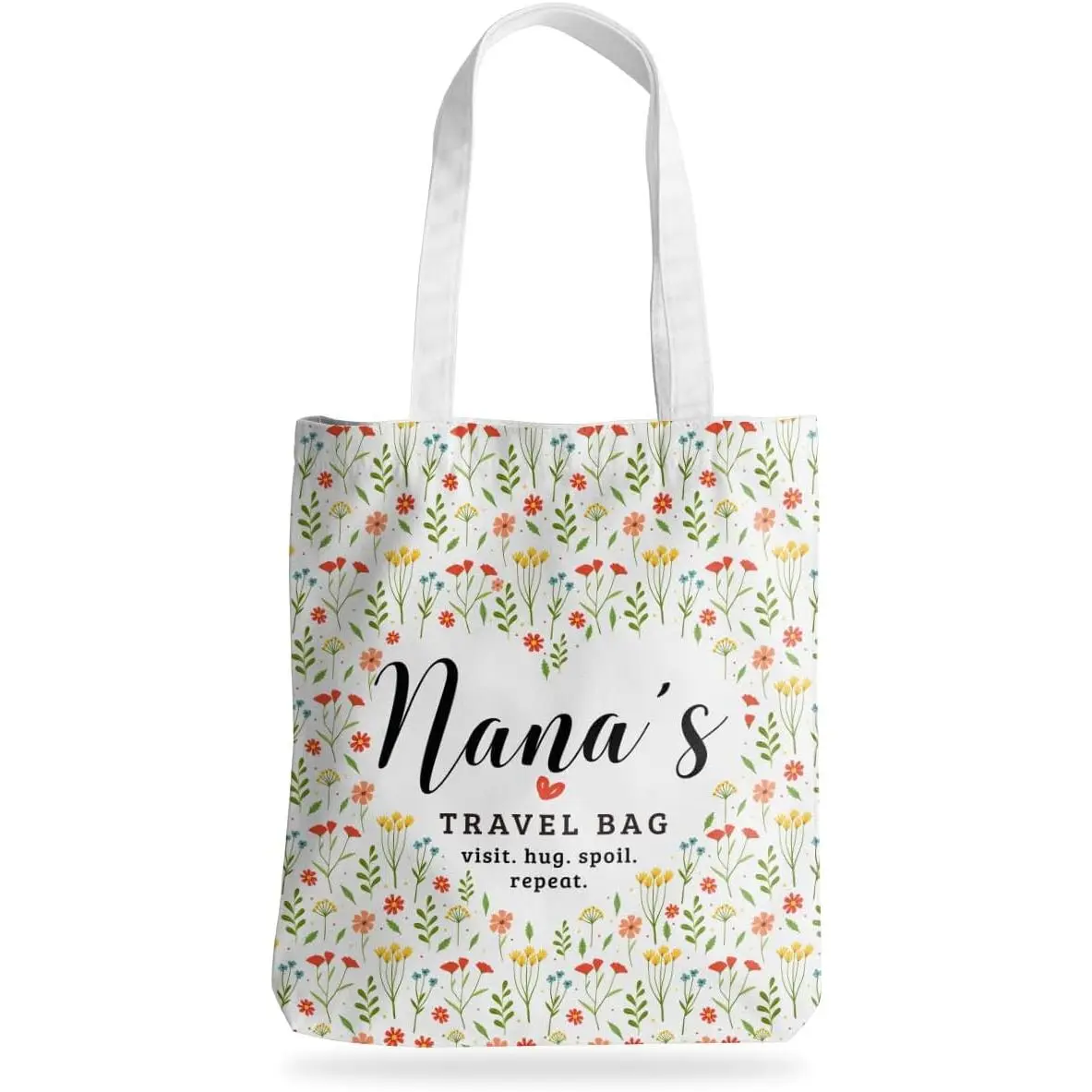 Colorful Grammy Beach Canvas Tote Bag Grandma Gifts Grocery Bags Tote Bag Gifts for Women Grandma Birthday
