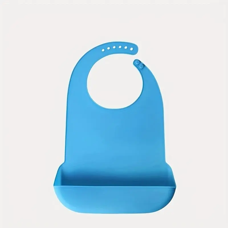 Large Adult Silicone Bib Feeding Bibs Reusable Adjustable Buckle Dementia Care Tool, 5 Colors Available, Ideal Gift for Thanksgiving Christmas