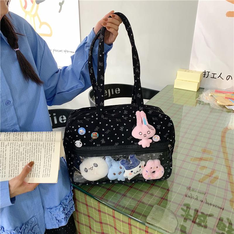 New Harajuku  Daily Commuting One-shoulder Crossbody Bag Comic Exhibition Hand Tote Bag Girl Cute Sweet Kawaii Ulzzang Ita Bag