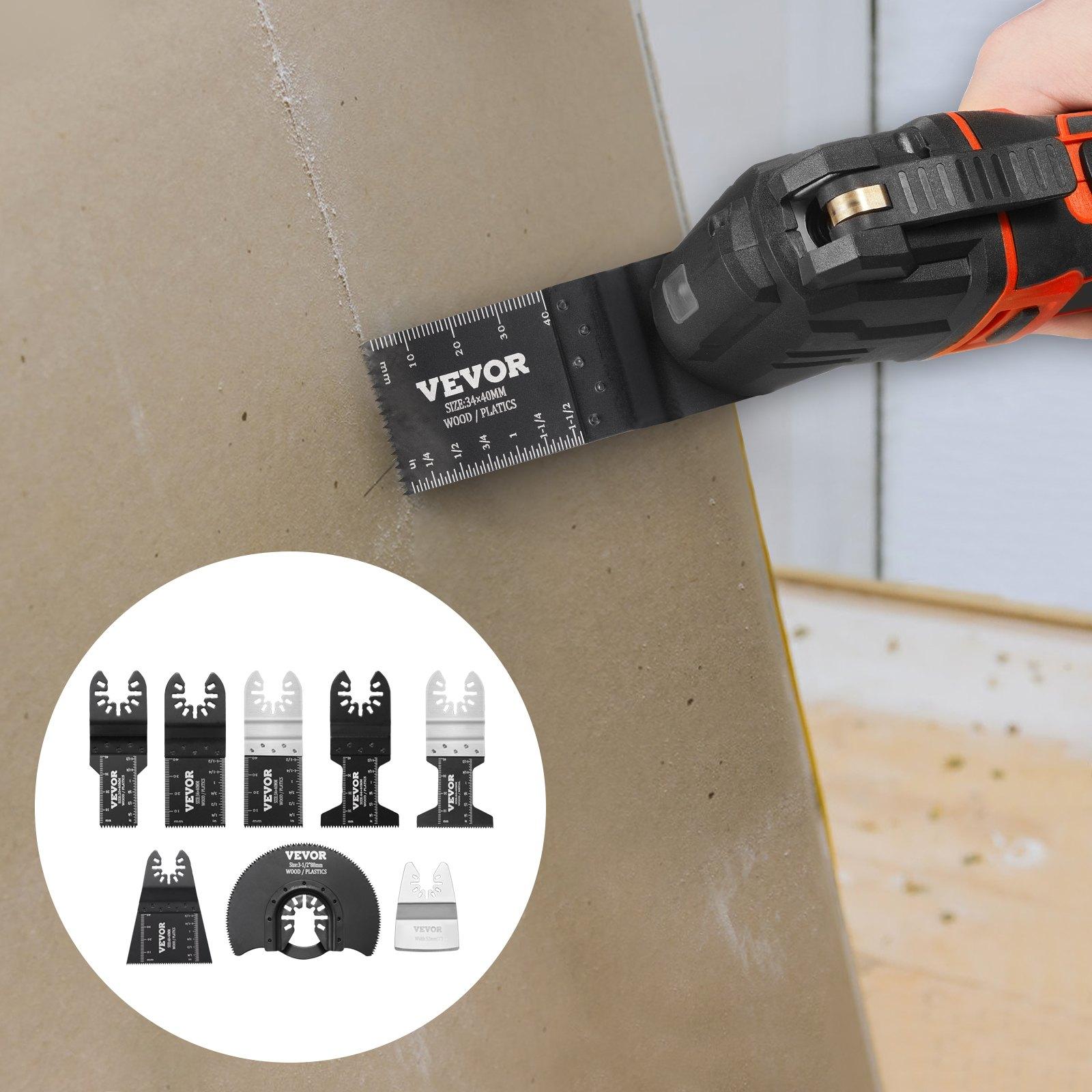 VEVOR 30PCS Multi Tool Blades Kits, Universal Quick Release Oscillating Saw Blades, 8 Types Wood Metal Plastic Oscillating Tool Blades, Fit Dewalt Bosch Milwaukee Hitachi Chicago Craftsman VEVOR 30PCS Multi Tool Blades Kits, Universal Quick Release Oscillating Saw Blades, 8 Types Wood Metal Plastic Oscillating Tool Blades, Fit Dewalt Bosch Milwaukee Hitachi Chicago Craftsman