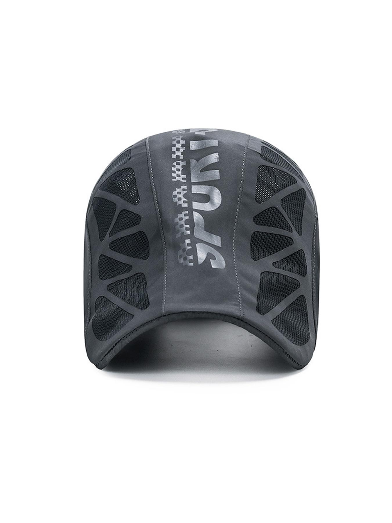 2 Pack Men's Mesh Breathable Fitted Newsboy Cycling Cap | Retro Literary Painter Peaked Sunshade Cap