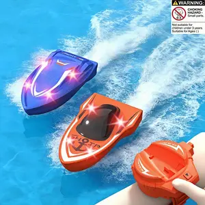 2.4g Remote Control Boat for Boys & Girls, Rc Boat, One-Touch Launch Water Shut Off, Indoor Outdoor Play, Holiday Gift, Requires Aa Battery