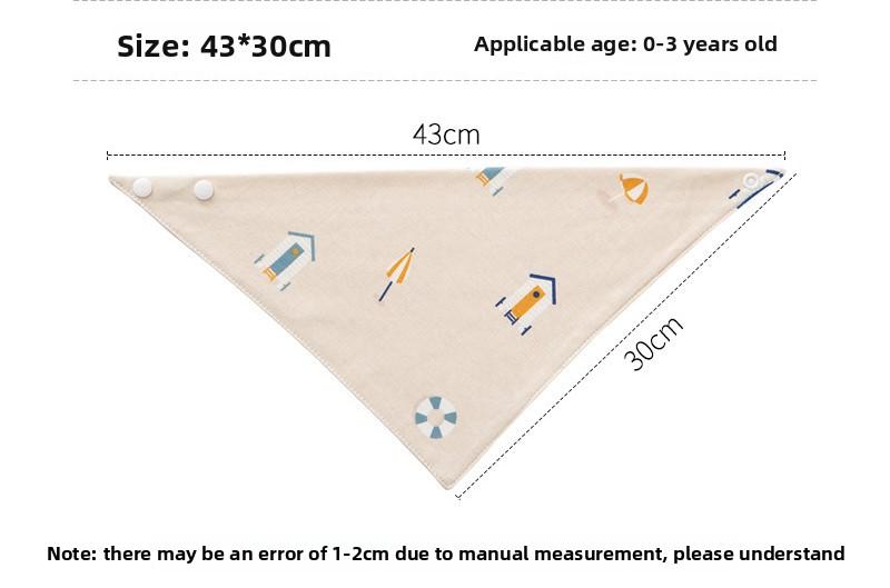 Absorbent Double Layer Baby Bibs, Easy Snap Closure for Infants & Toddlers