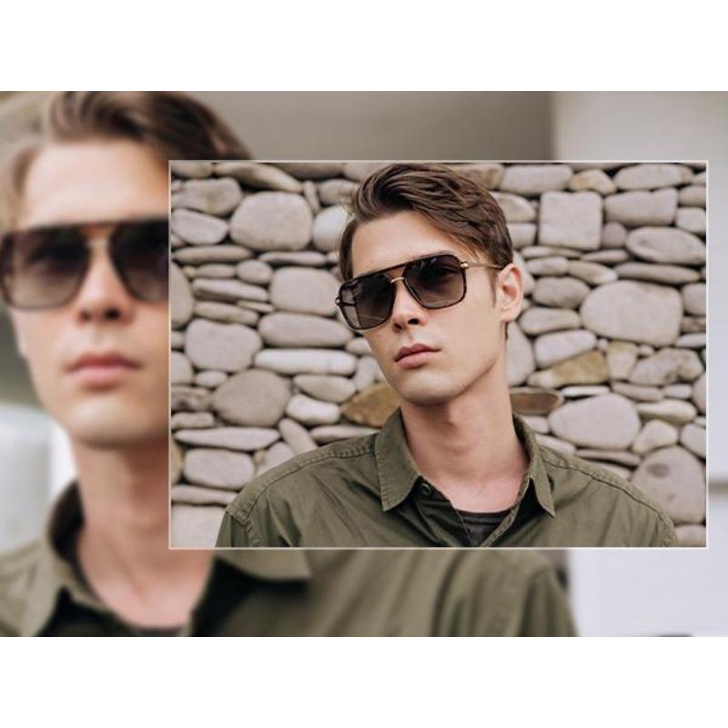 SOJOS Sunglasses for Women Men Square Retro Polarized Lens Trendy Aviator 90s Shades.