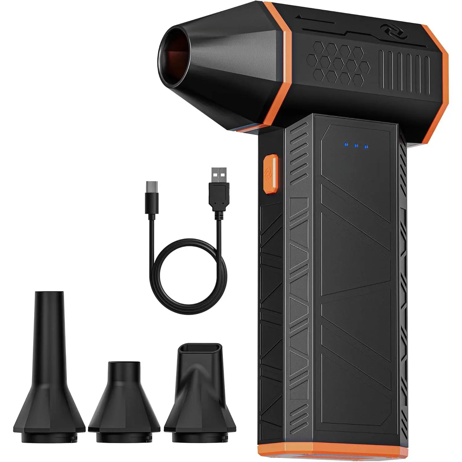 50 Compressed Air Duster-110000RPM Super Power Electric Air Duster, 3-Gear Adjustable Mini Blower with Fast Charging, Dust Blower for Computer, Keyboard, House, Outdoor and Car