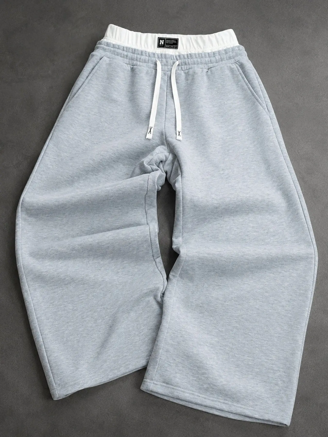 Men’s Baggy Sweatpants Loose Fit Wide Leg Joggers with Drawstring Waist, Soft Casual Lounge Pants for Streetwear Outfits, Gym Training, Travel and Everyday Comfort Style