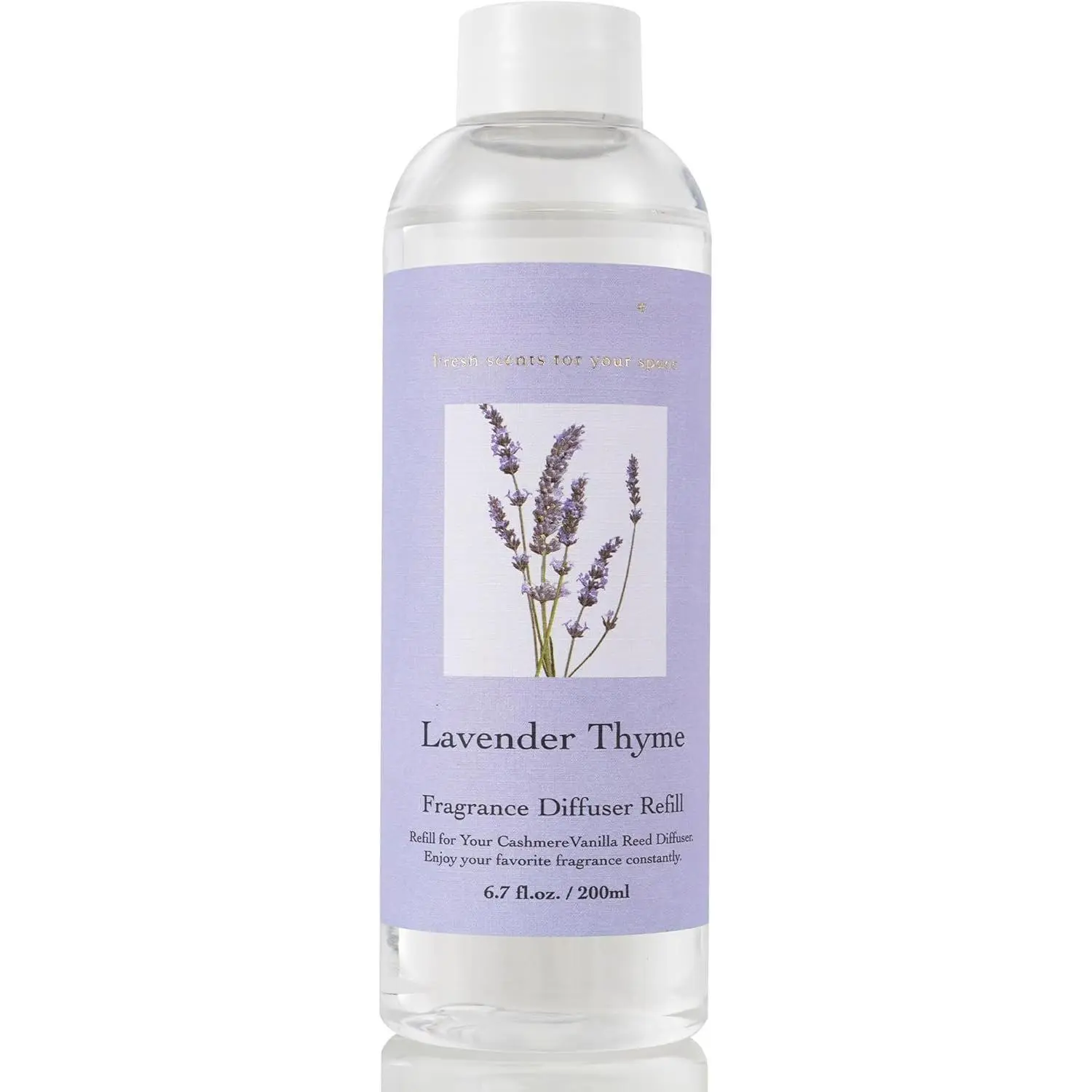 Reed Diffuser Refill- Lavender Thyme 6.7 oz. Reed Diffuser Oil Refill   for Bedroom, Bathroom  Decor
