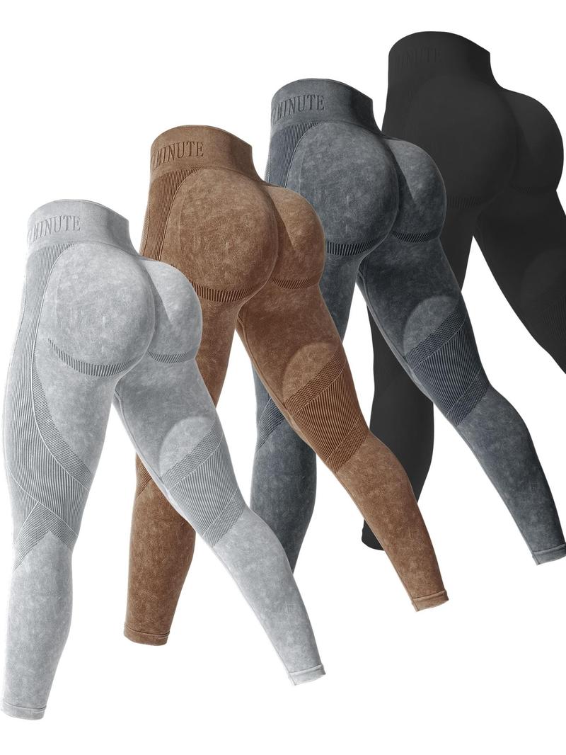 Women's Solid Sports High Stretch Leggings, Ladies Sportswear, Workout Gym Leggings, Fitness Yoga Pants for Women