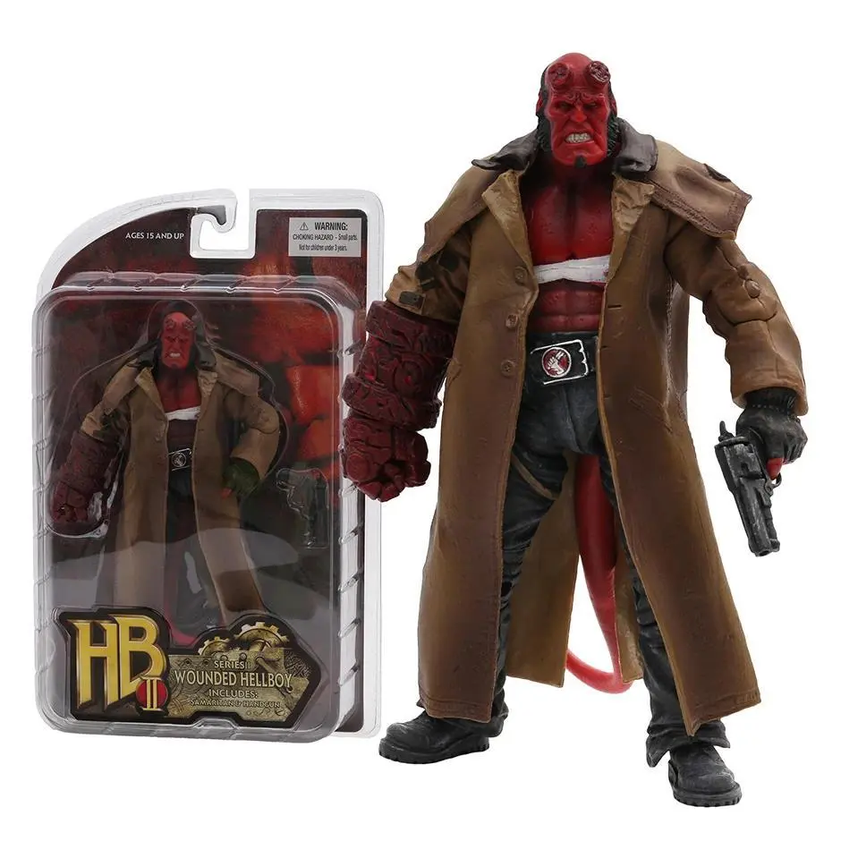 Mezco Toyz Hellboy 1.5 W/ Ivan Corpse & Gun Collectible Action Figure Model Toy