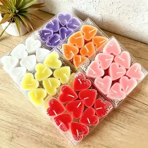Creamy Minimalist Decorative Tealight Candles with Cotton Wick - Durable Unscented Candles in Box, Home Decor for Wedding Decoration, Festive Gifts