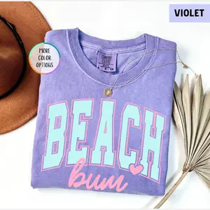 Beach Bum Shirt, Preppy Beach Life T-Shirt, Summer Vacation Tee, Beach Lover Shirt, Tropical Shirt, Girls Beach Trip Tee